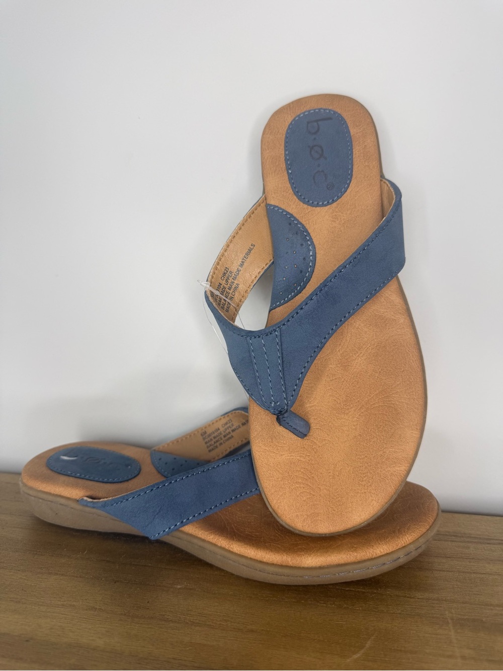 b.o.c. Blue Women's Thong Sandals